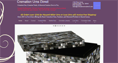 Desktop Screenshot of cremationurnsdirect.com